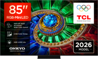 TCL RGB Mini LED Google TV 85RM7L, 85", 4K, 144 Hz, ONKYO 2.1